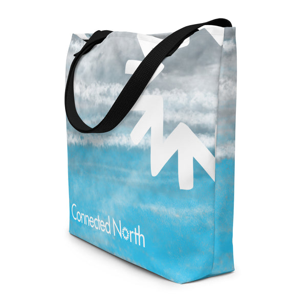 Connected North All-Over Print Large Tote Bag