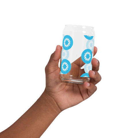 CN Circle Logo Can-shaped glass
