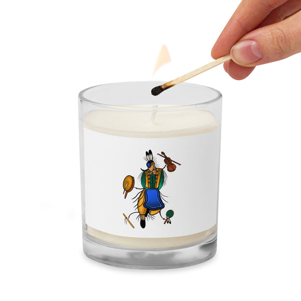 Glass jar soy wax candle by Ruby Bruce