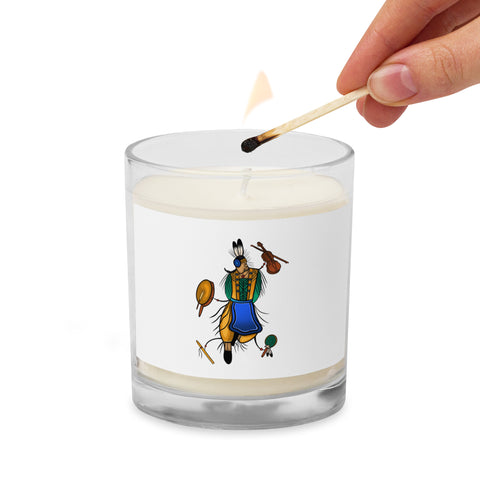 Glass jar soy wax candle by Ruby Bruce