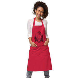 A Mother's Love is Medicine Organic cotton apron by Star Nahwegahbo