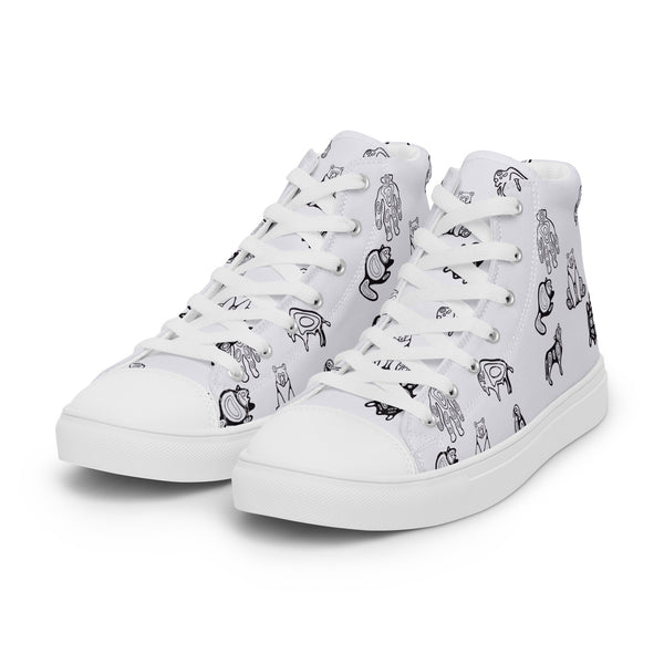 Seven Grandfather Teachings Women’s high top canvas shoes by Ruby Bruce
