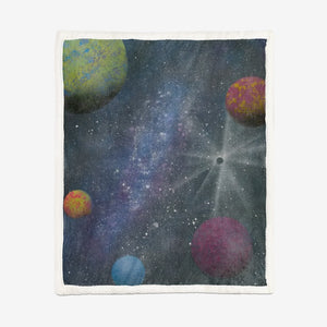 Galaxy by Parr Josephee Double-Sided Super Soft Plush Blanket