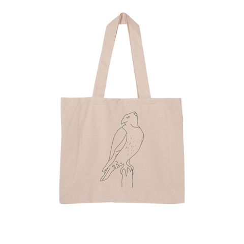 Red Tail Hawk by Parr Josephee Large Organic Tote Bag
