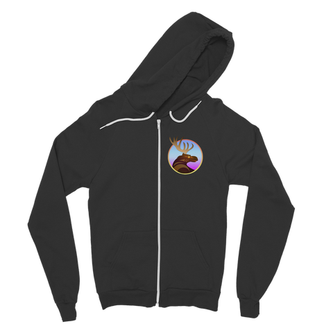 Moose by Ovila Mailhot Classic Adult Zip Hoodie