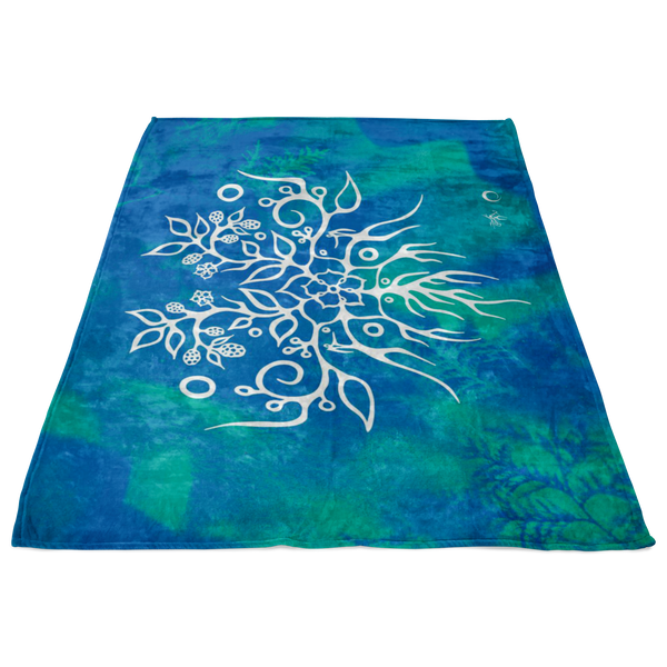Blackberry Fleece Blanket by Miigizi