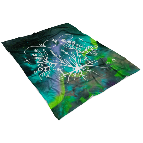 Lavender Fleece Blanket by Miigizi