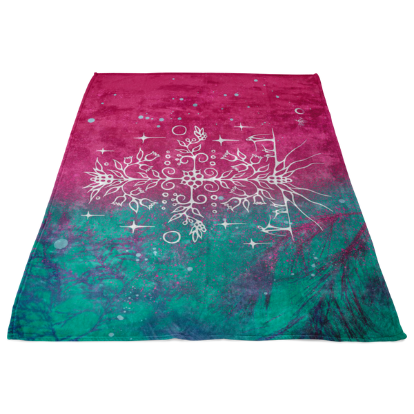 Blueberry Fleece Blanket by Miigizi