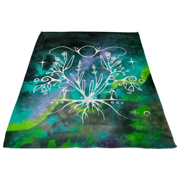 Lavender Fleece Blanket by Miigizi
