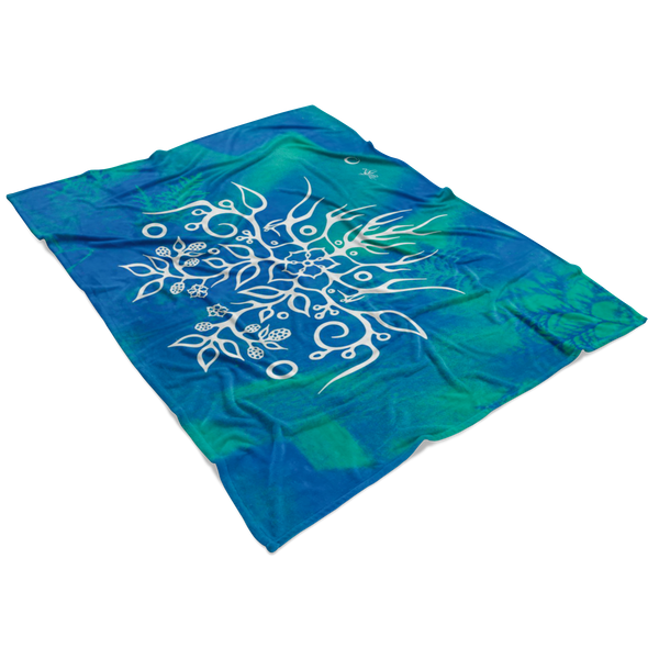 Blackberry Fleece Blanket by Miigizi