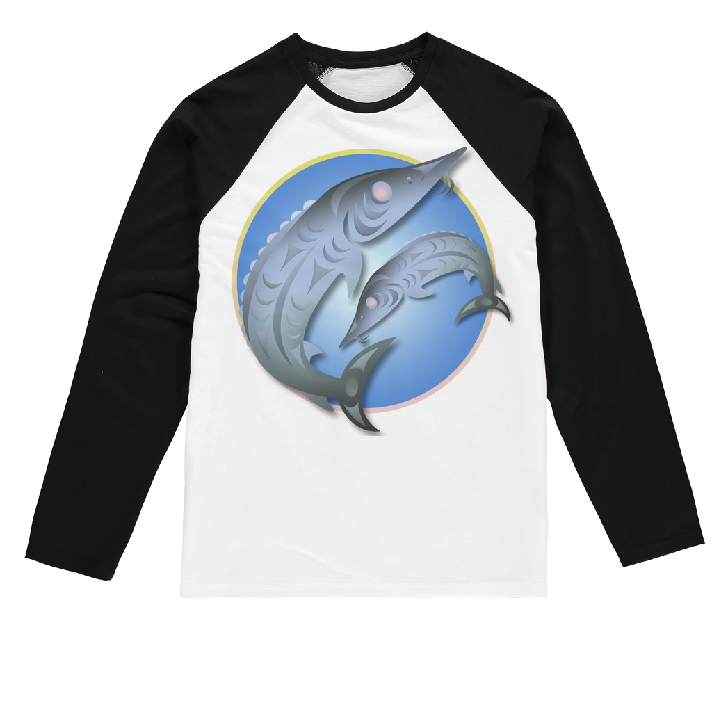 Sturgeon by Ovila Mailhot Sublimation Baseball Long Sleeve T-Shirt