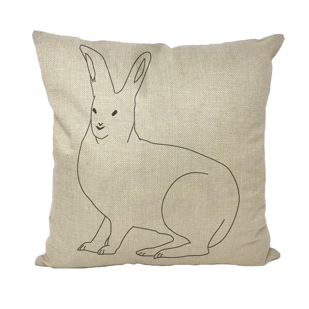 Rabbit by Parr Josephee Throw Pillows
