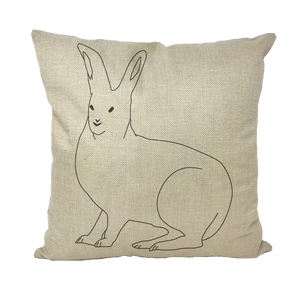 Rabbit by Parr Josephee Throw Pillows