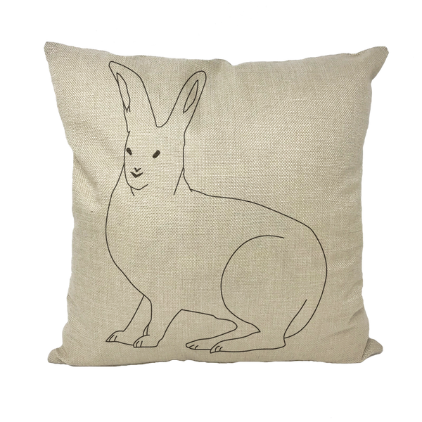 Rabbit by Parr Josephee Throw Pillows
