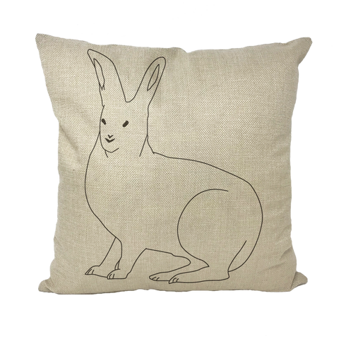 Rabbit by Parr Josephee Throw Pillows