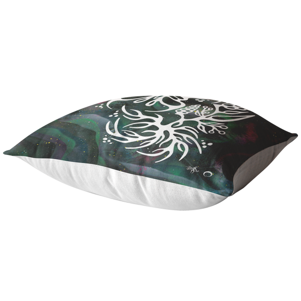 Butterfly & Floral Pillow by Miigizi