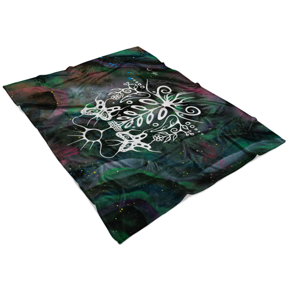 Milkweed Fleece Blanket by Miigizi