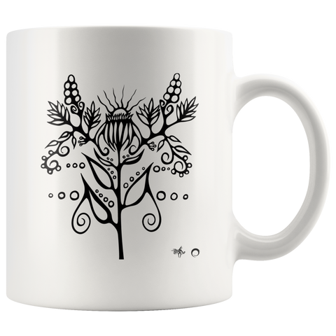 Purple Coneflower Mug by Miigizi