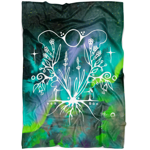 Lavender Fleece Blanket by Miigizi