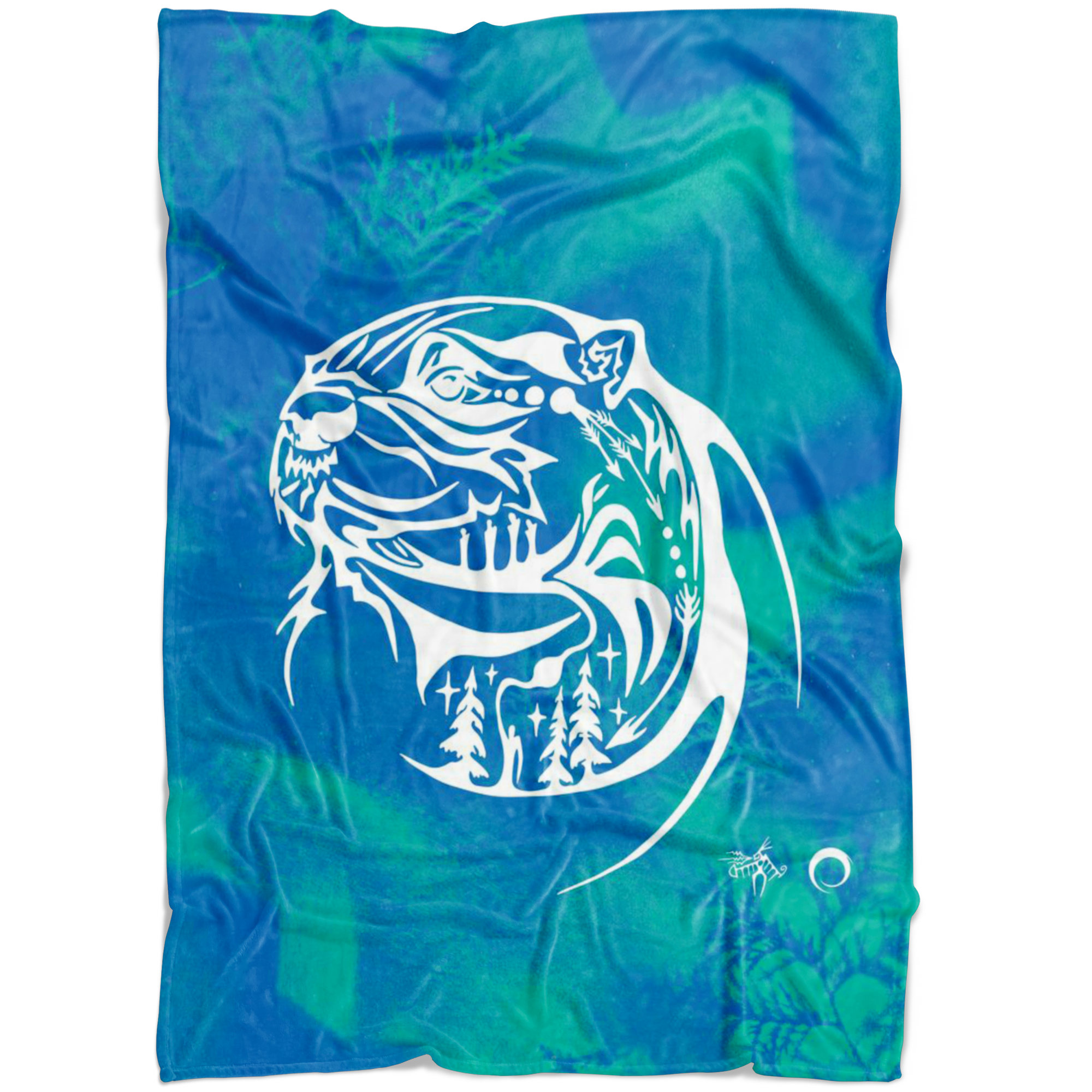 Otter Fleece Blanket by Miigizi