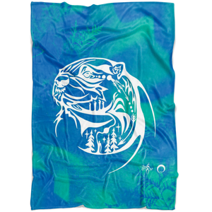 Otter Fleece Blanket by Miigizi