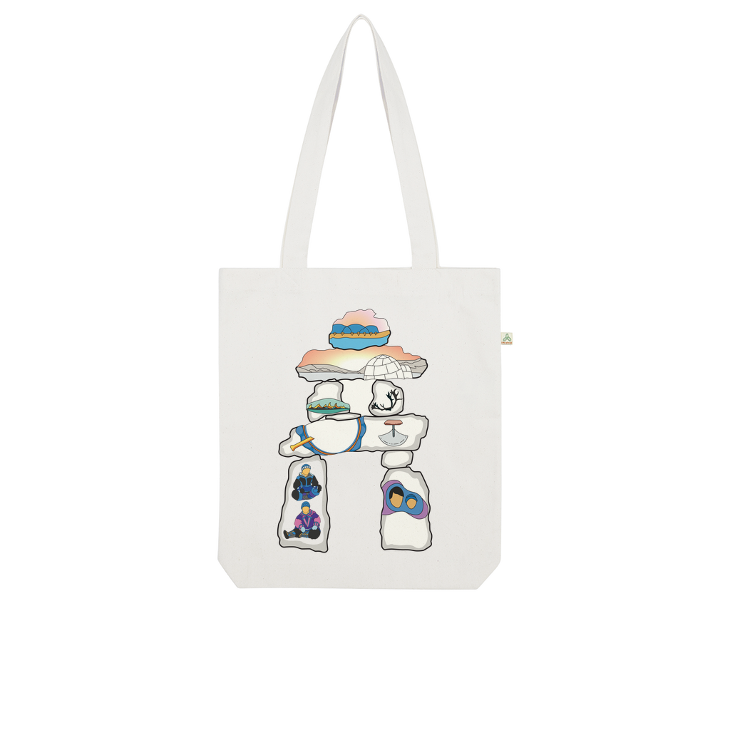Inukshuk by Alexander Angnaluak Organic Tote Bag