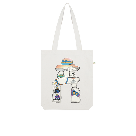 Inukshuk by Alexander Angnaluak Organic Tote Bag