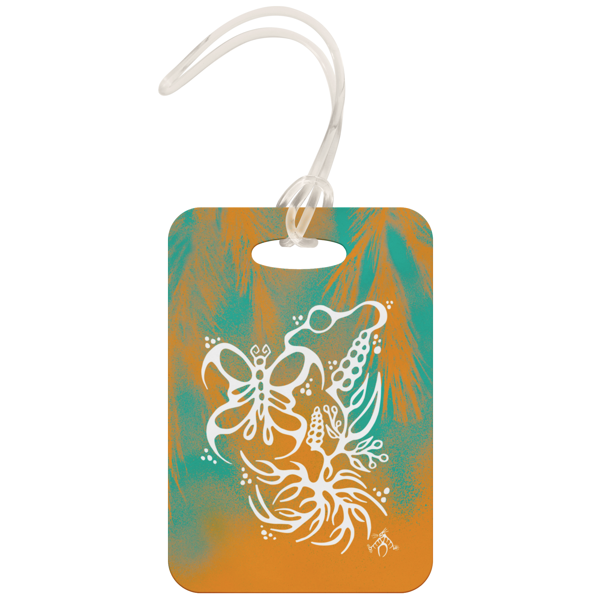 Butterfly & Floral Luggage Tag by Miigizi