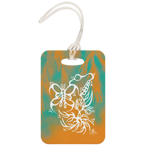 Butterfly & Floral Luggage Tag by Miigizi