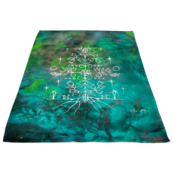 Blueberry Fleece Blanket by Miigizi
