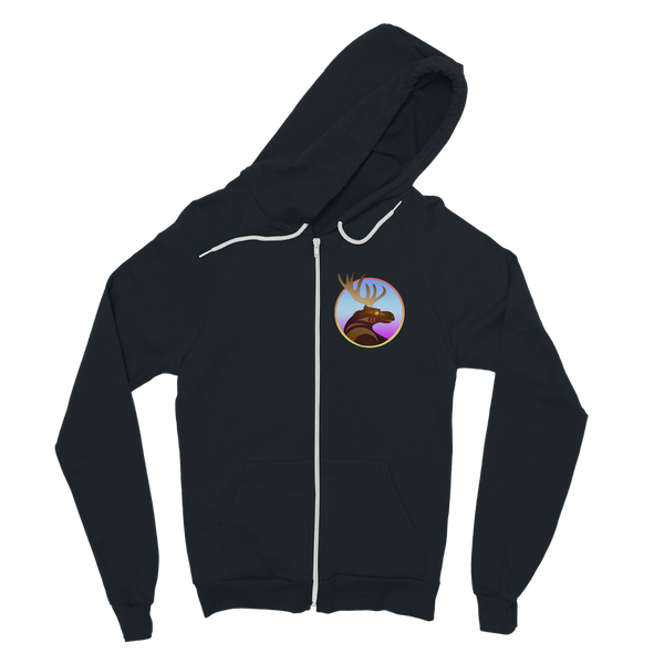 Moose by Ovila Mailhot Classic Adult Zip Hoodie