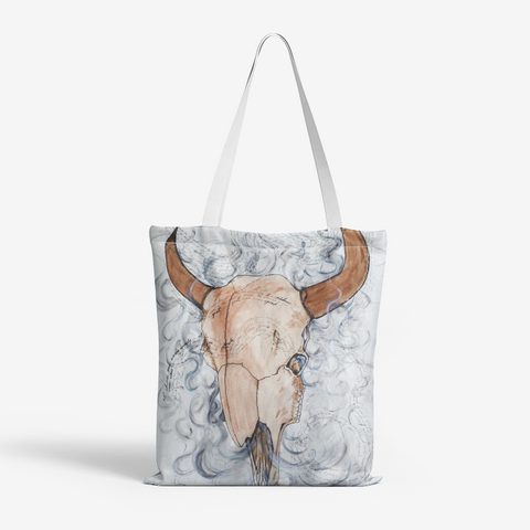 Smudge Poem by Kevin Wesaquate Canvas Tote Bag
