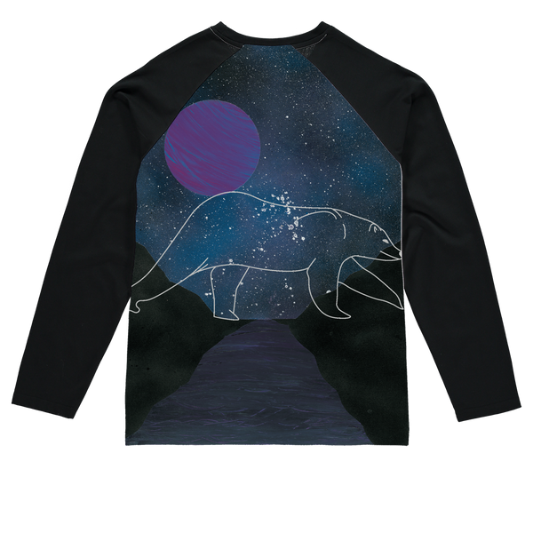 Polar Bear by Parr Josephee Sublimation Baseball Long Sleeve T-Shirt