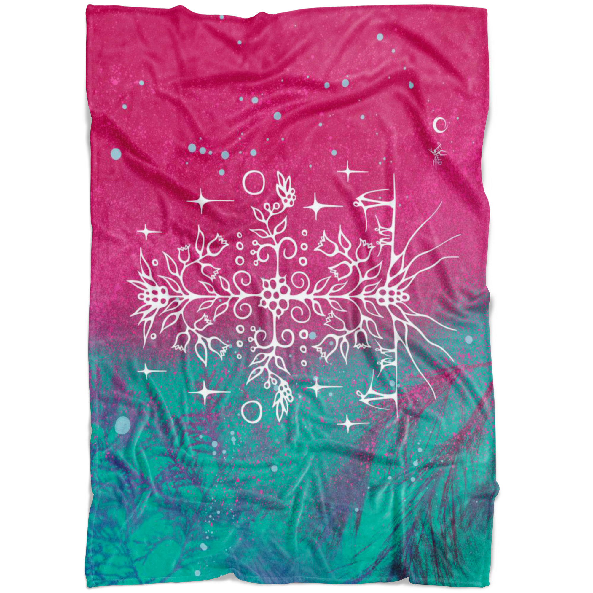 Blueberry Fleece Blanket by Miigizi