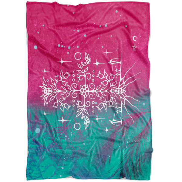 Blueberry Fleece Blanket by Miigizi