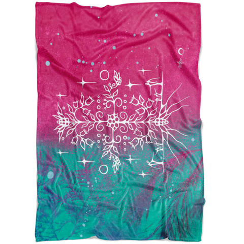Blueberry Fleece Blanket by Miigizi