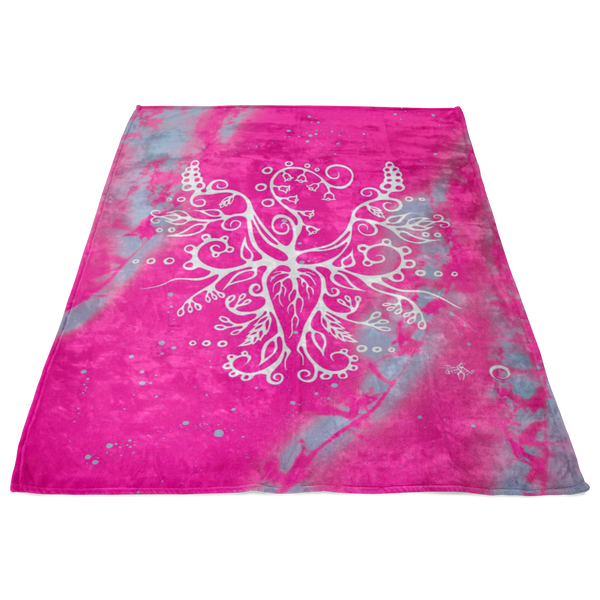 Lily of the Valley Fleece Blanket by Miigizi