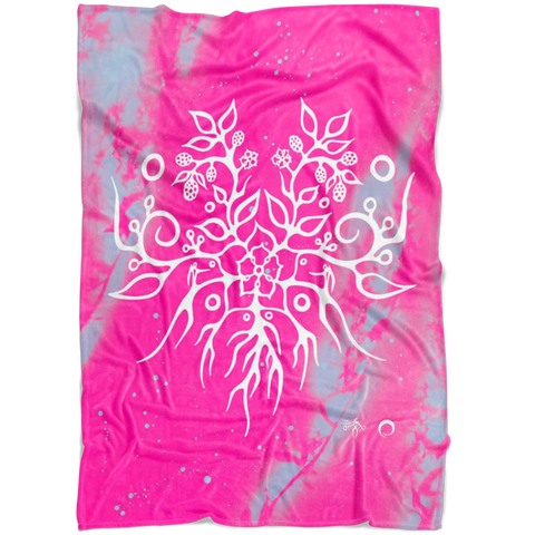 Blackberry Fleece Blanket by Miigizi