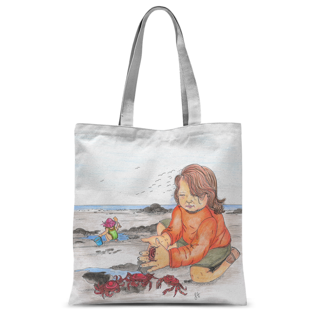 Day at the Beach by Lynn Hughan Classic Sublimation Tote Bag