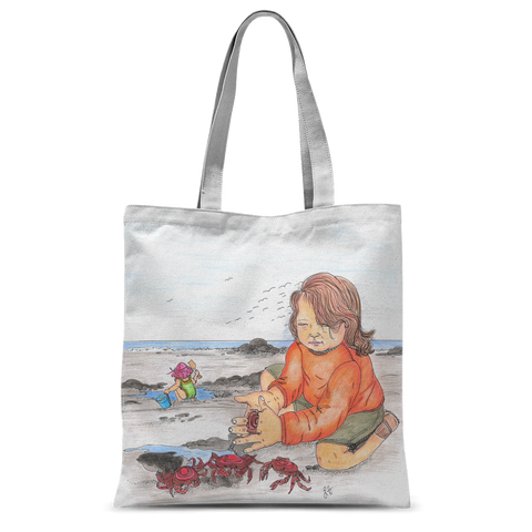 Day at the Beach by Lynn Hughan Classic Sublimation Tote Bag