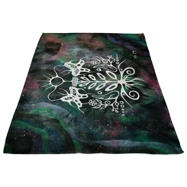 Milkweed Fleece Blanket by Miigizi