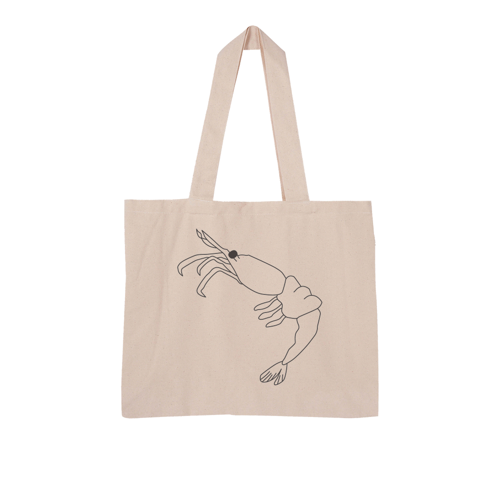 Shrimp by Parr Josephee Large Organic Tote Bag