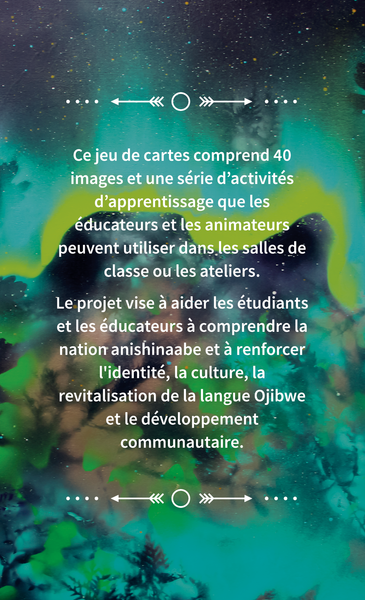 Apprendre Avec Les Animaux (Ojibwe) Card Deck
