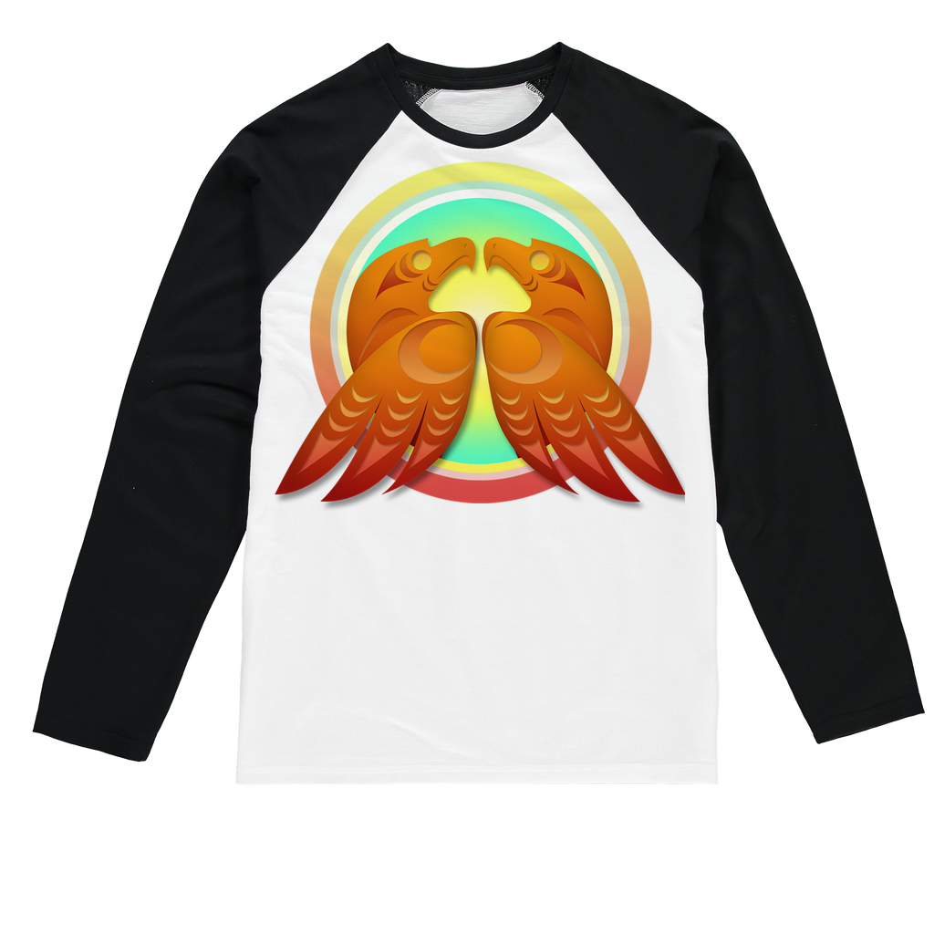 Hawk (Square) by Ovila Mailhot Sublimation Baseball Long Sleeve T-Shirt