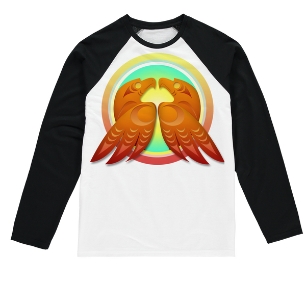 Hawk (Square) by Ovila Mailhot Sublimation Baseball Long Sleeve T-Shirt