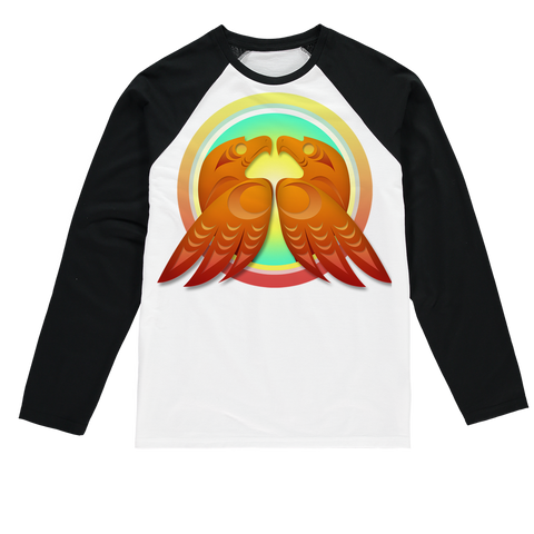 Hawk (Square) by Ovila Mailhot Sublimation Baseball Long Sleeve T-Shirt