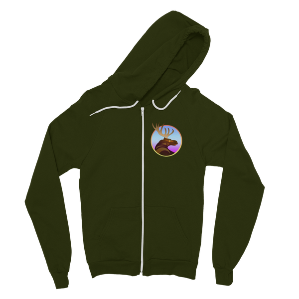 Moose by Ovila Mailhot Classic Adult Zip Hoodie