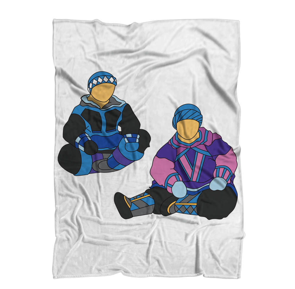 Inuit by Alexander Angnaluak Premium Sublimation Adult Blanket