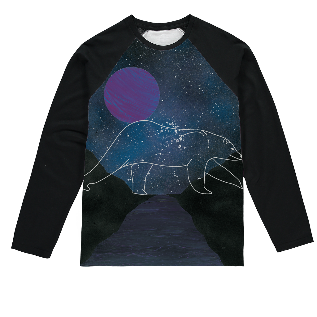Polar Bear by Parr Josephee Sublimation Baseball Long Sleeve T-Shirt