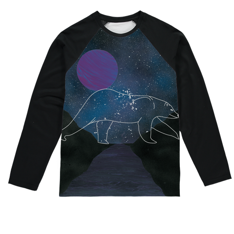 Polar Bear by Parr Josephee Sublimation Baseball Long Sleeve T-Shirt